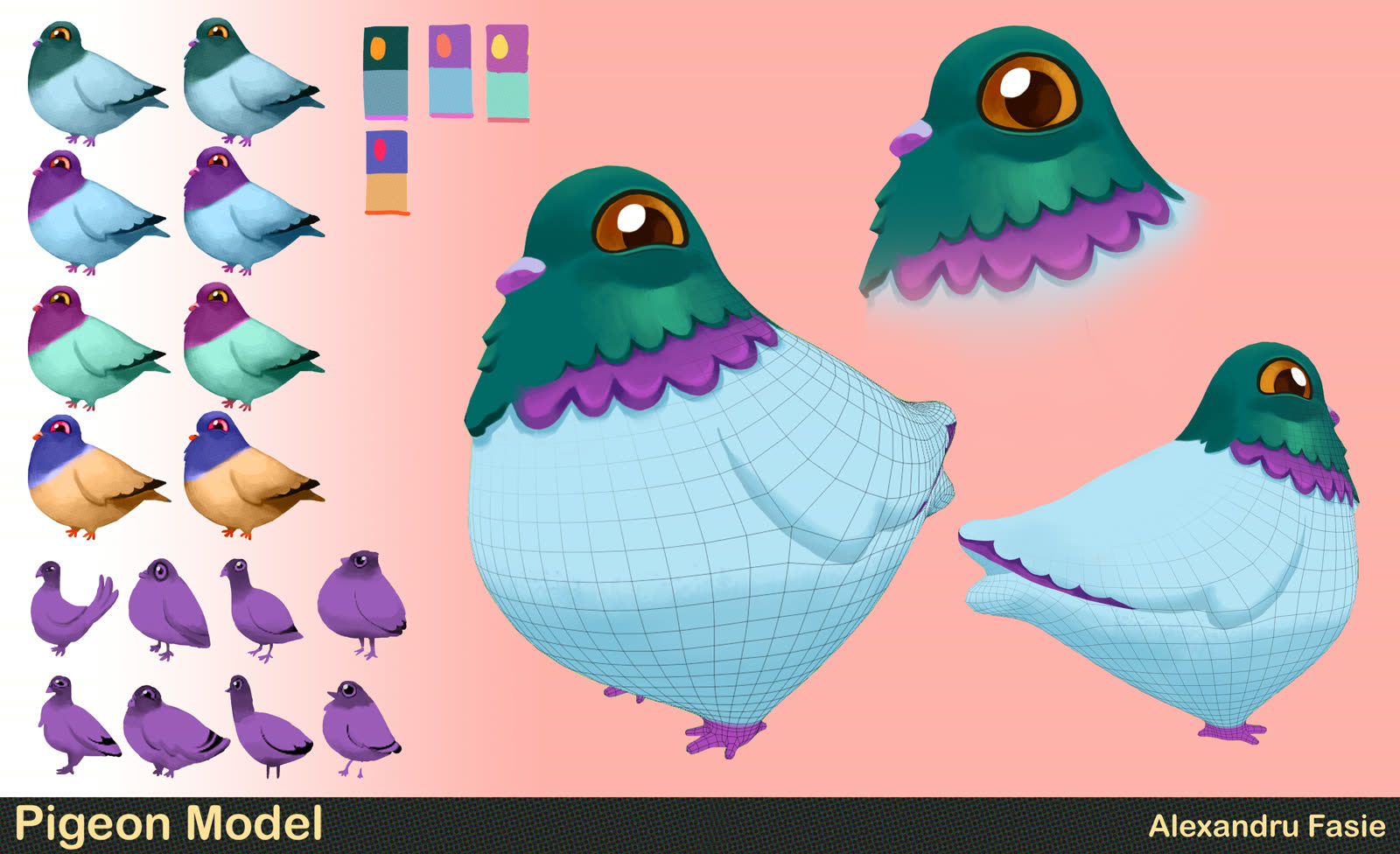 Stylized 3D character by Alex