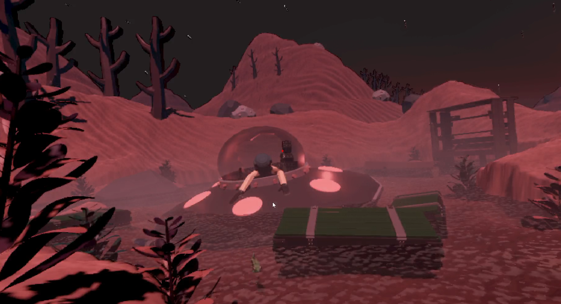 Early K4N prototype, alien planet scene