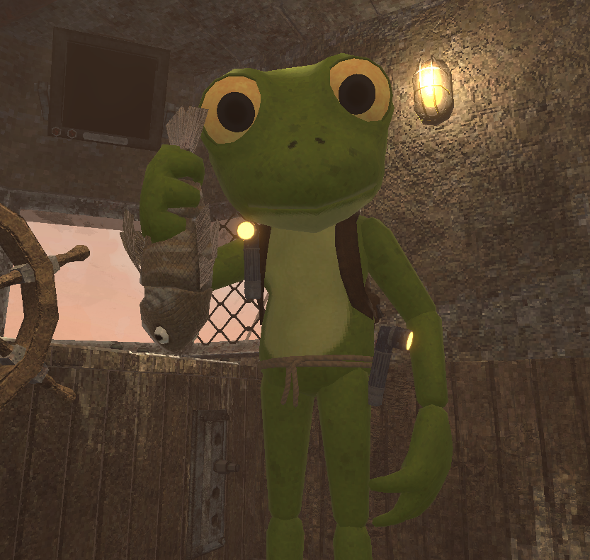 3D frog character by Stefania